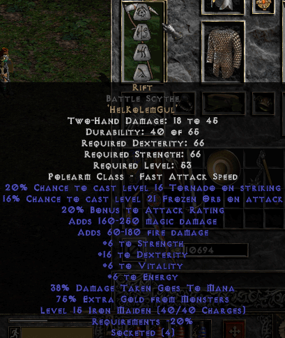 Rift Weapon Rune Word Diablo 2