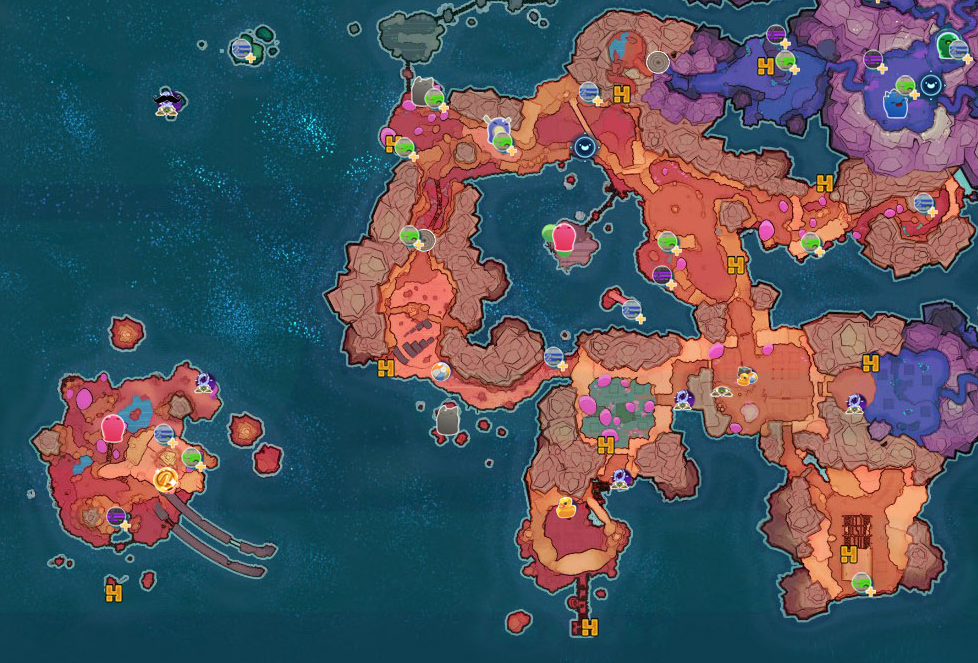 Slime Rancher Complete World Map. 