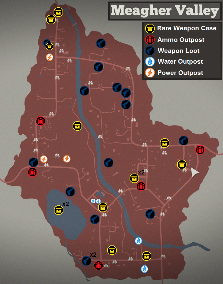 State of Decay 2 Meagher Valley карта. State of Decay 2 карты. State of Decay 2 карта ЛУТА Meagher Valley. State of Decay 2 карты Drucker County. State of decay 2 навыки