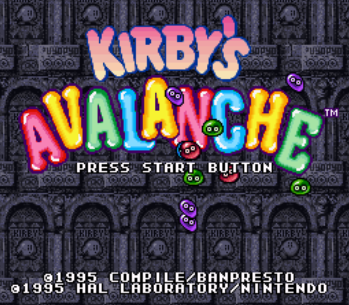 Snes - Kirby's Avalanche Super Nintendo Manual Booklet Only No