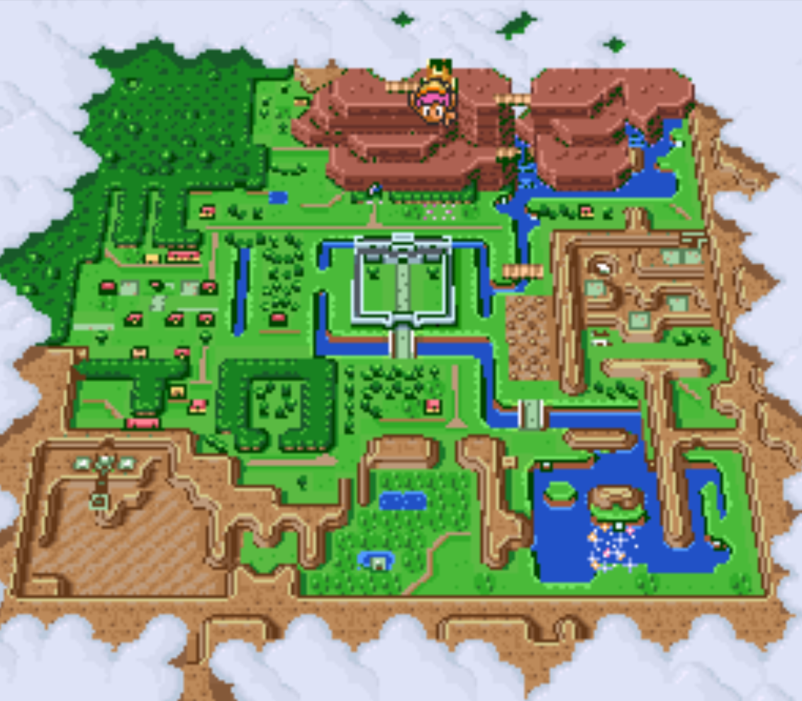 Zelda Link To The Past Dark World Map